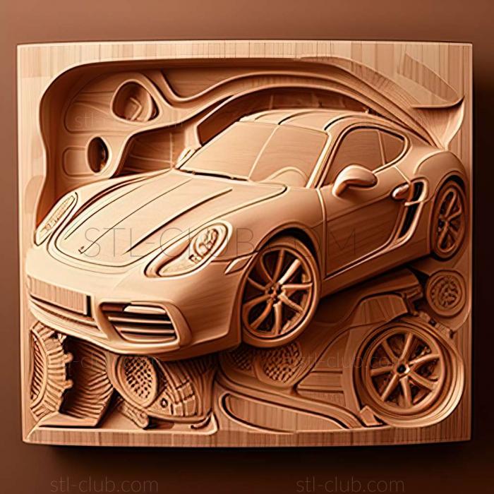 3D модель Porsche Cayman (STL)